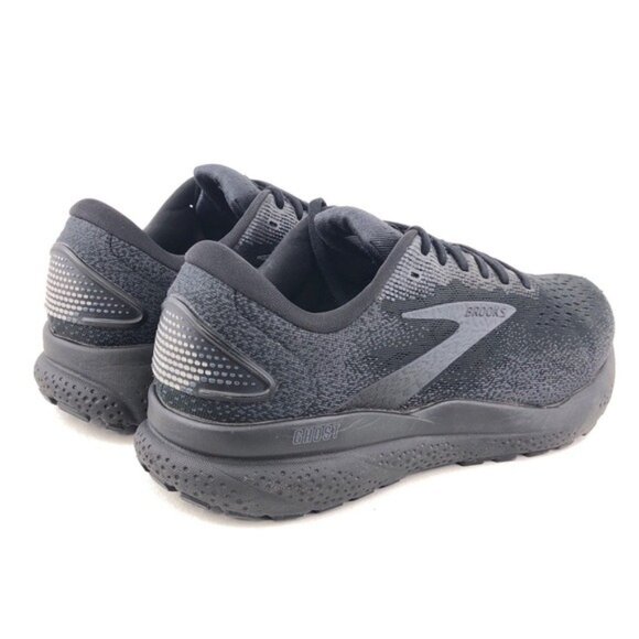 Brooks Ghost 16 Wide Black Road Running Shoes 8 EE main image 10